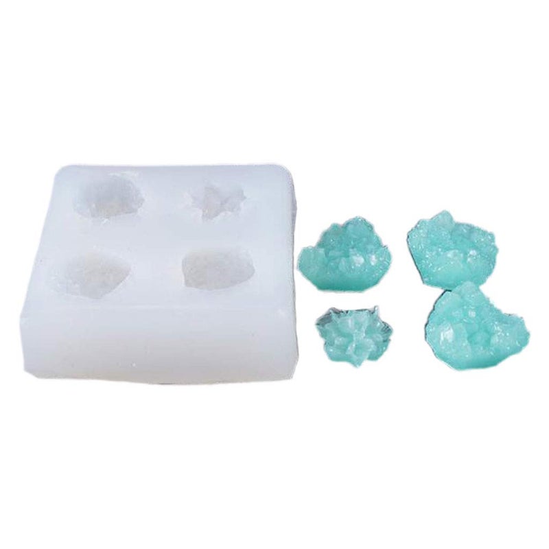 EINCORN Crystal Cluster Mold Resin Simulation Original Stone UV Epoxy Resin Mold Handmade Decorations Crystal Stone Casting Mold, 5x4.5x1.5cm, as The Picture Shows - Image 4