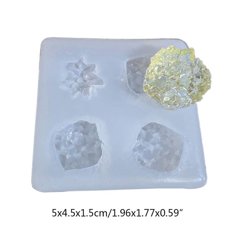 EINCORN Crystal Cluster Mold Resin Simulation Original Stone UV Epoxy Resin Mold Handmade Decorations Crystal Stone Casting Mold, 5x4.5x1.5cm, as The Picture Shows - Image 5