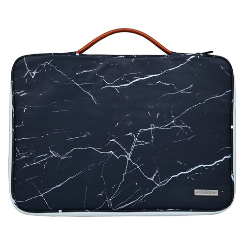 Probus Black Marble Canvas Printed Laptop Sleeve Case Cover for Macbook/Laptop | Compatible with 13.3" Laptops - Image 1