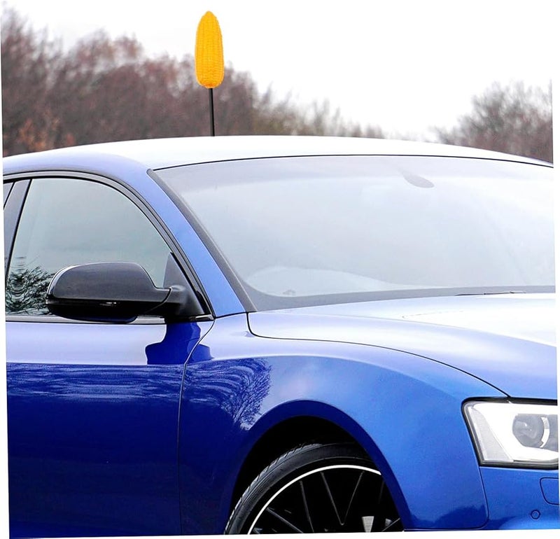 Cute Corn Car Antenna Topper Adorable Cartoon Vehicle Decoration Easy Installation - Image 5