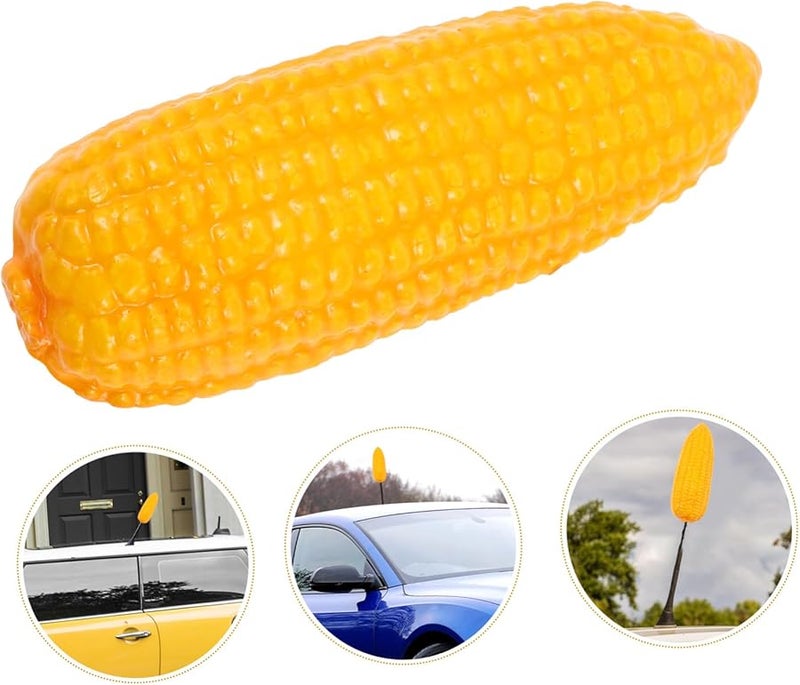 Cute Corn Car Antenna Topper Adorable Cartoon Vehicle Decoration Easy Installation - Image 4