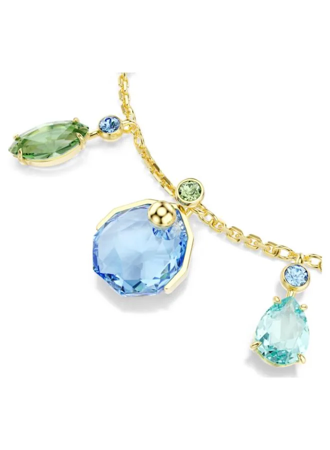 SWAROVSKI  Gema Black & Green Gold Tone Plated Drop Bracelet for Women | Best Price UAE