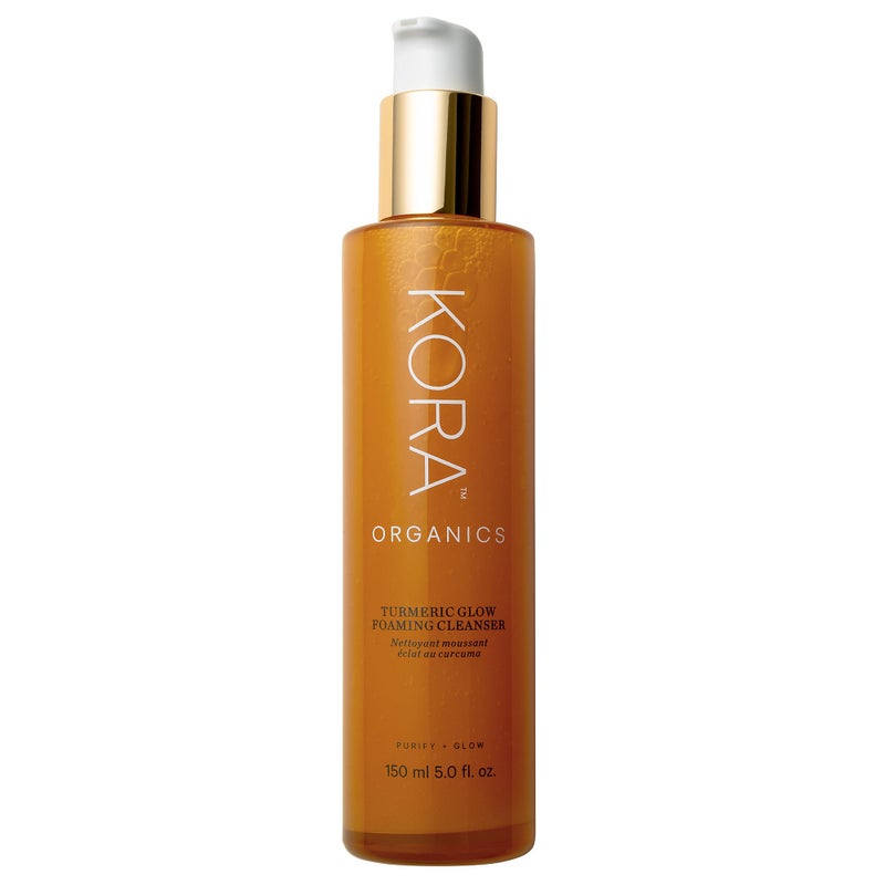 KORA Organics Turmeric Glow Foaming Cleanser Cleanse  Nourish Certified Organic Cruelty Free 507 oz  Face Cleanser