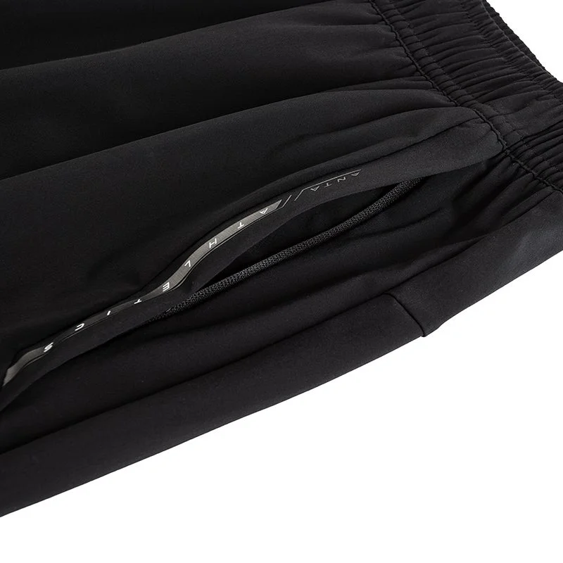 Anta black TRN Men's Knit Shorts for Men | Best Price UAE