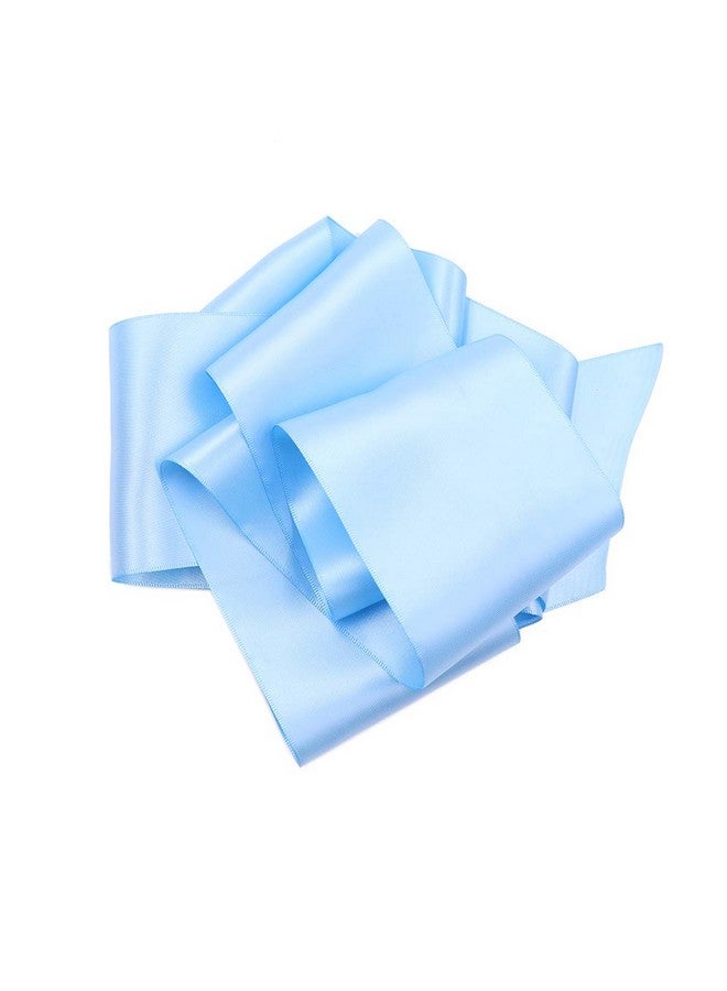 TREORSI Blank Satin Sash Plain Sash Party Decorations Make Your Own Sash (Light Blue) - Image 2