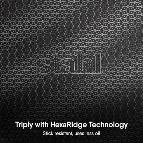 Stahl Artisan Hybrid 2 L, 24 cm Triply Frying Pan with Lid | Induction & Gas Stove Compatible | Honeycomb Non Stick Fry Pan, Metal Spoon Friendly - Image 5