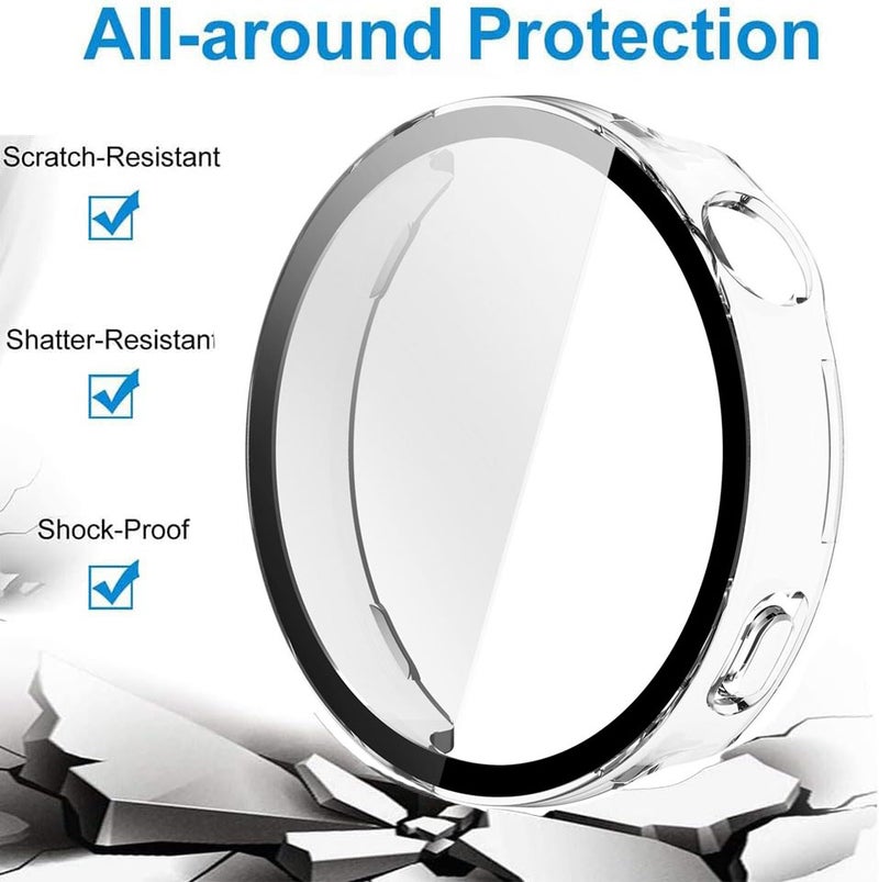 SJet Case for Huawei Watch GT6 41mm Hard PC Case with Tempered Glass Screen Protector with Bumper Guard Protective Cover For Huawei GT 6 41mm (Clear) - Image 2