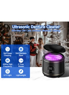 Generic Ultrasonic Cleaner Private Mold Cross-Border New Product Home Jewelry UV Light Denture Ultrasonic Cleaning Machine  - Image 5