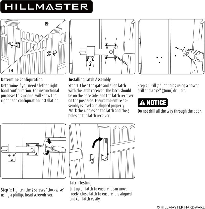 HILLMASTER Sturdy 6" Farm Flip Fence Gate Latch, Barn Door Lock Flip Latch Hardware, Rustic Gate Lock for Cabinet, Shed, Sliding Doors, Matte Black - Image 5