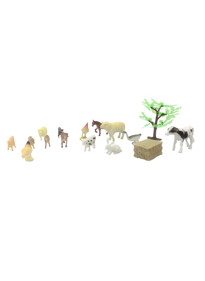 Galaxy Toys - Galaxy Farm Animal Playset - Realistic Farm Animal Figurines with Accessories | Cows, Horses, Sheep, Pigs, Goats, Chickens, Ducks, & Rabbits | Durable Plastic Toys for Educational Farmyard Play - Image 1