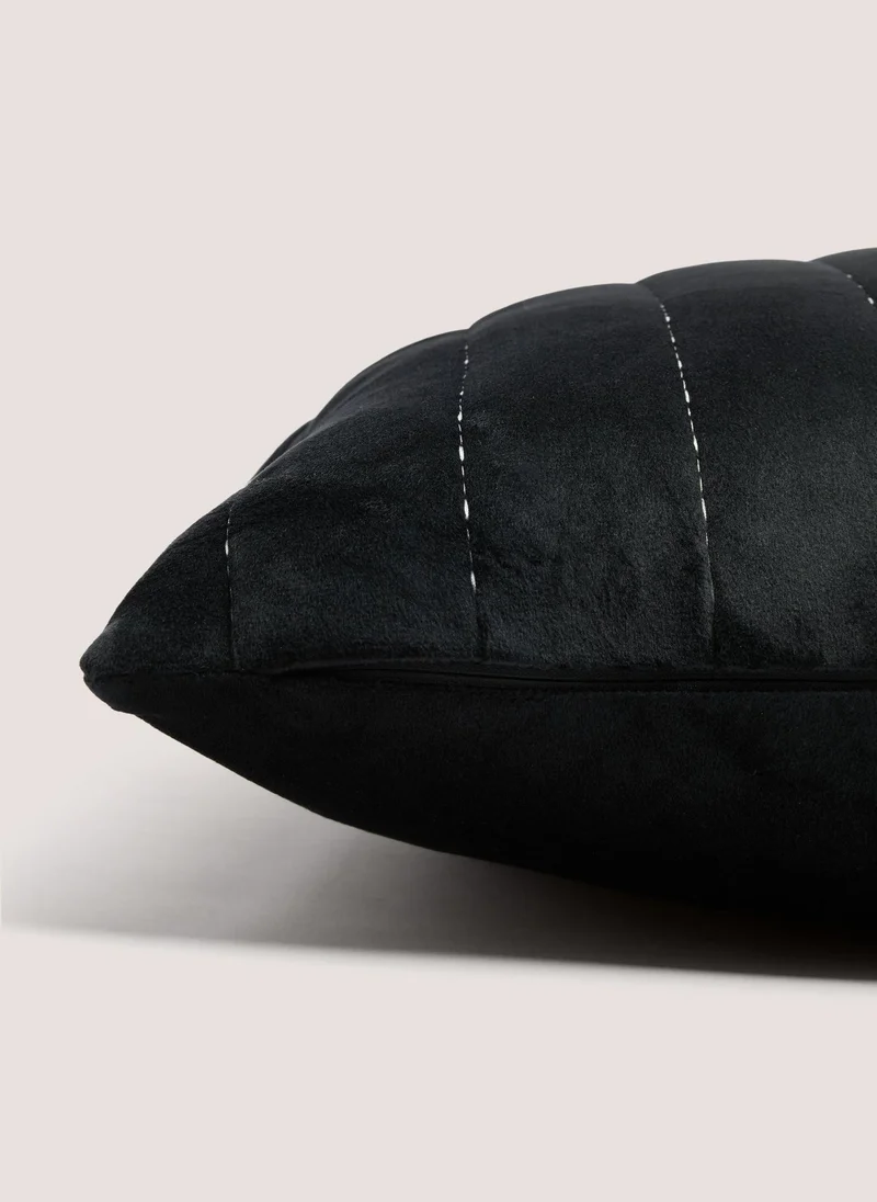 ماتلان Black Stabstitch Velvet Cushion
