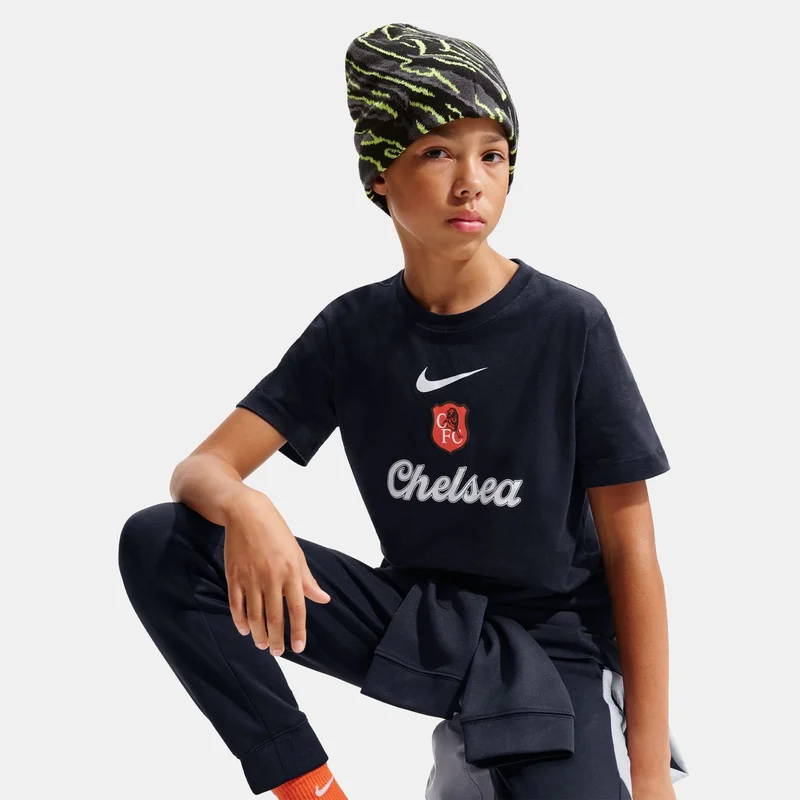 Nike Blue Kids' Chelsea Football Graphic T-Shirt  | Best Price UAE