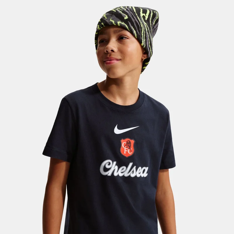 Nike Blue Kids' Chelsea Football Graphic T-Shirt  | Best Price UAE