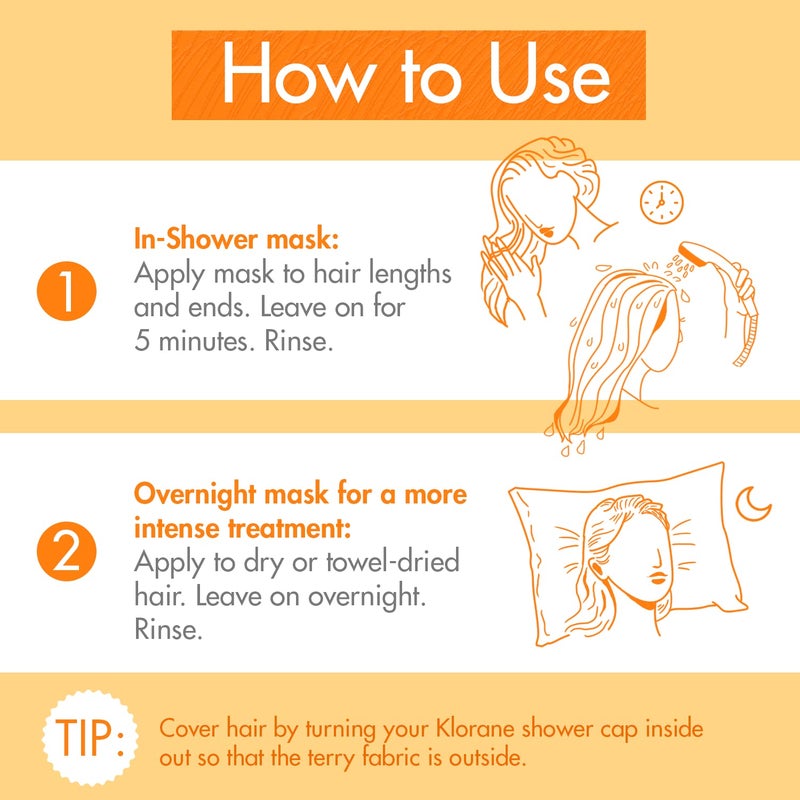 Klorane Nourishing 2-in-1 Mask with Mango, Deep Conditioning and Overnight Treatment for Dry Hair, Paraben, Silicone and Sulfate Free, Biodegradable, Vegan, 5 fl.oz. - Image 4
