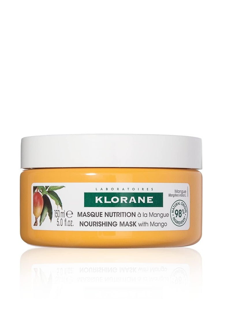 Klorane Klorane Nourishing 2-in-1 Mask with Mango, Deep Conditioning and Overnight Treatment for Dry Hair, Paraben, Silicone and Sulfate Free, Biodegradable, Vegan, 5 fl.oz. - Image 1