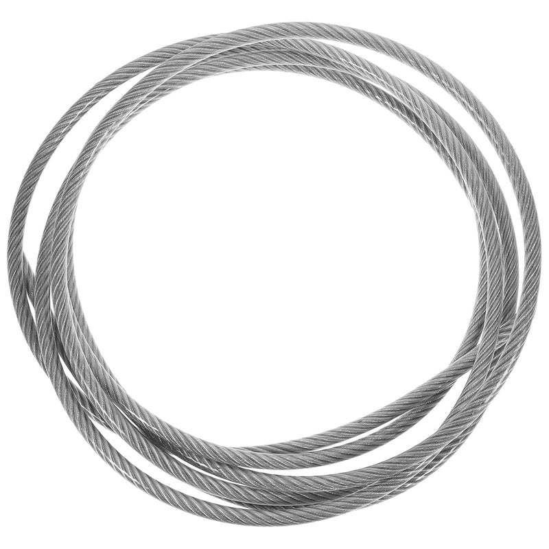 3/8" X 15 PVC Coated Steel Wire Rope Cable Flexible Stainless Steel Hanging Wire for Outdoor Cable Railing Corrosion-Resistant - Image 1