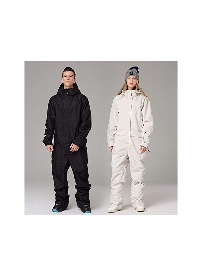 Men & Women's Ski Suit One Piece Jumpsuits Winter Outdoor Waterproof Snowsuits  - Image 4