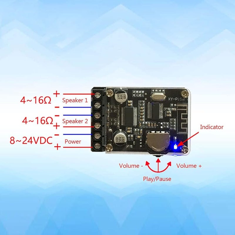 XY P15W Stereo Power Amplifier Board Version 5 0 Compact Size Digital Module - Image 3