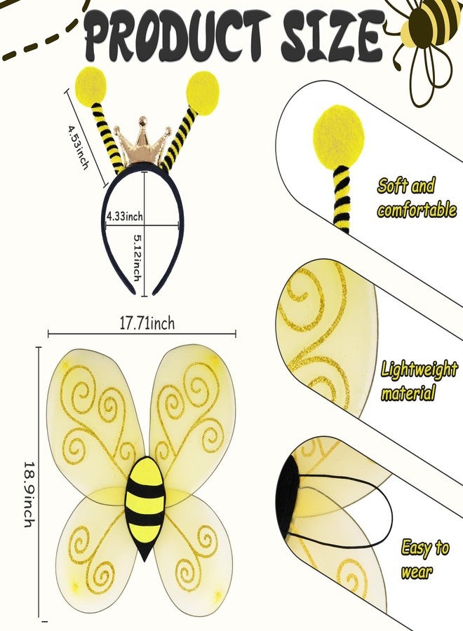 Wodison Bee Dog Headband and Wings Costume Set, Bee Wings Headband Accessories for Large Dog Halloween Christmas Birthday Festival Party Cosplay - Image 5