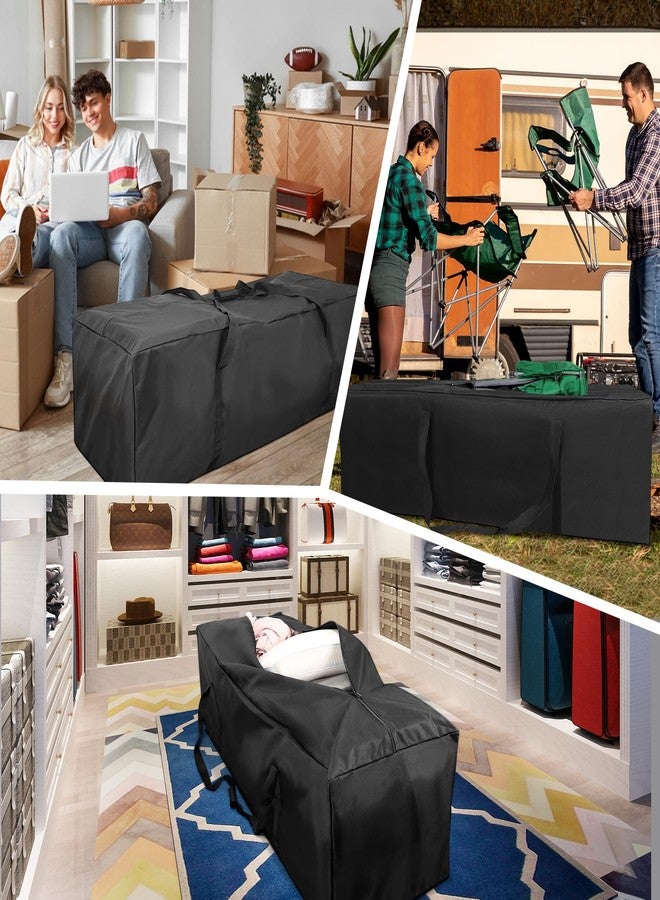 COOLBEBE Sports Duffle Bag - Extra Large Travel Duffel Luggage Bag with Upgrade Zipper, Durable & Water Resistant, Black…, Black, 60" x 17" x 20" 2Pack, Classic - Image 2