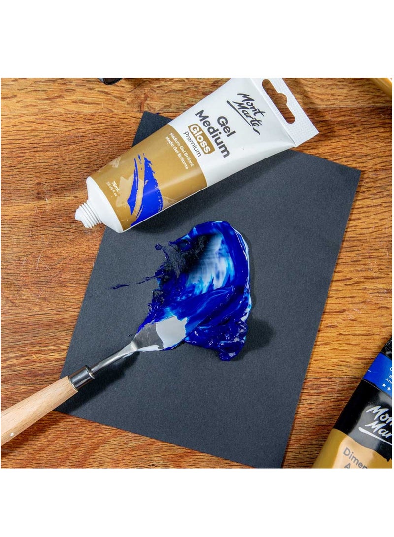 Mont Marte Premium Gel Medium Gloss 75ml Content For Increased Transparency And Gloss Finish - Image 3