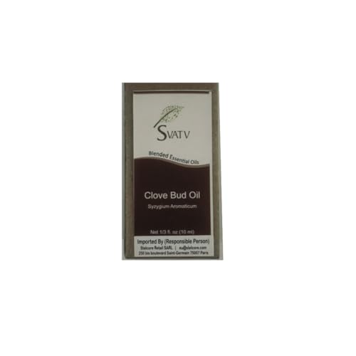 SVATV Clove Bud Essential Oil Therapeutic Grade Aromatherapy Oils Fragrance Oil for Diffuser Yoga Massage & DIY Personal Care 10 ml - Image 1