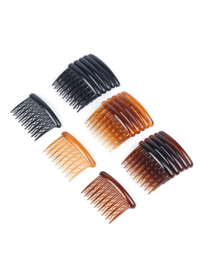 WBCBEC 18 Pieces Plastic Teeth Hair Combs Tortoise Side Comb Hair Accessories for Fine Hair - Image 1
