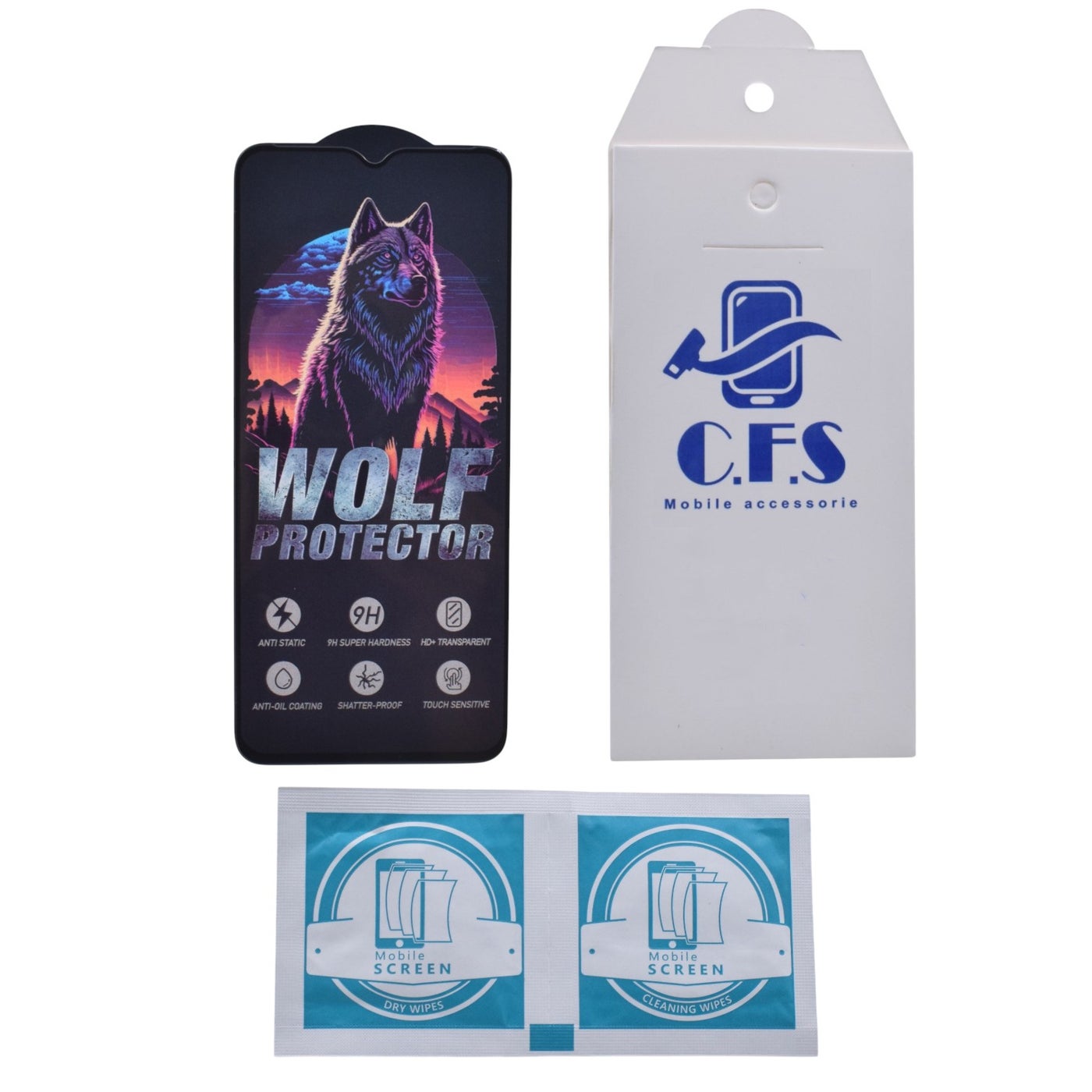 wolf Wolf Glass Screen Protector For OPPO A15 ZE561CAAA30366663BED8Z