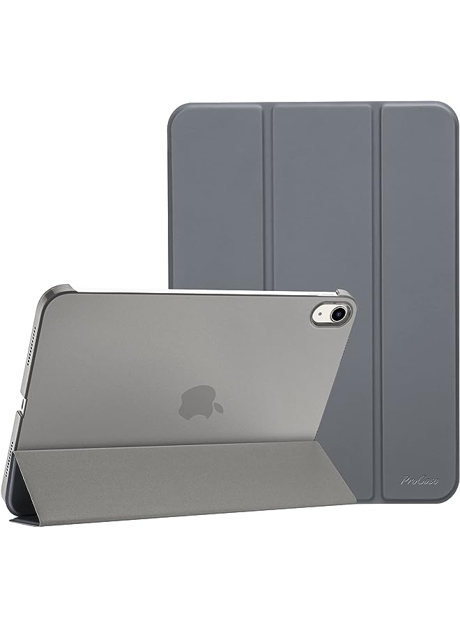 Procases for iPad 10th Generation Case 2022 iPad 10.9 Inch Case, iPad 10 Case Slim Stand Hard Shell Back Protective Smart Cover for 10.9” iPad 10th Gen 2022 Release -Grey - Image 1