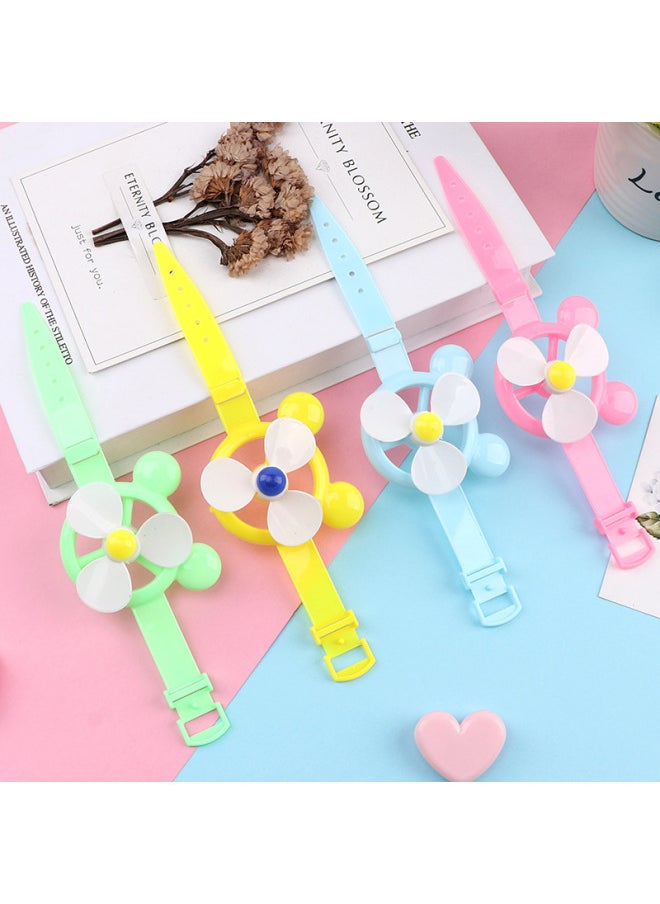 GELESE - Children's Creative Watch Windmill Wrist Band Kindergarten Toys Giveaway Students Small Gifts School Toys Batch-Color:Multicolor-Specifications:18.5*5.5cm - Image 1