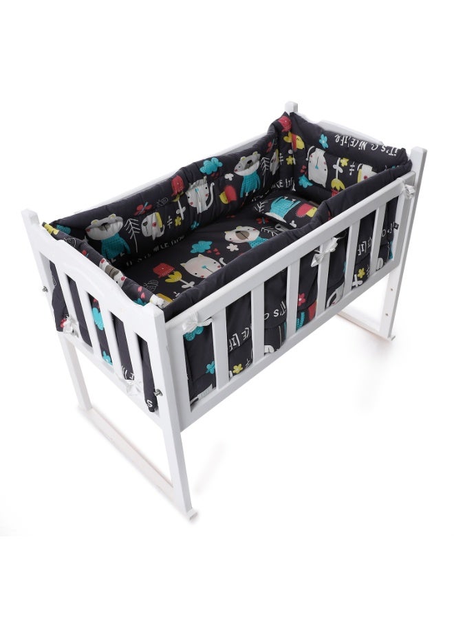 Baby Crib with Mattress & Full Bedding Set, 65 × 110 cm (Newborn to 4.5 Years) - Image 2