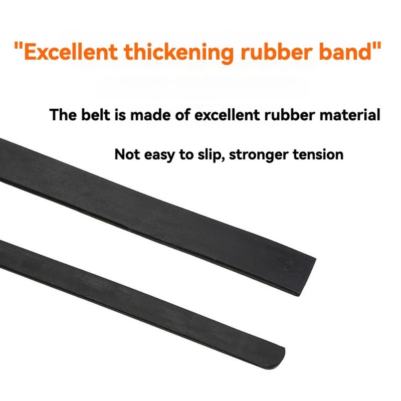 EMSTAR 2PCS Strap Wrench Set, Adjustable Rubber Strap Wrench Upgrade 25" & 20" Non-Slip Reinforced Rubber Belt, Jar Opener for Weak Hands,Shower Head, Oil Filter, Water Filter, Plumbing - Image 4