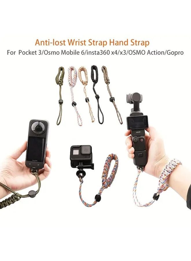 Desert Camouflage Anti Lost Wrist Strap for DJI OSMO Pocket Insta360 One X3 X4 OSMO Mobile Gimbal DSLR Camera - Image 2