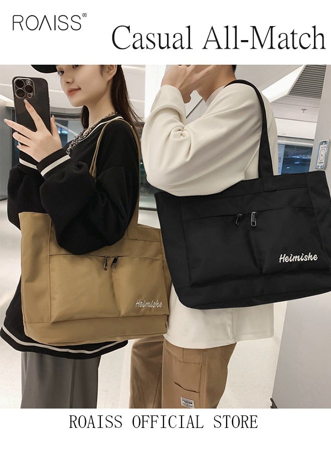 Large Capacity Shoulder Bag  Durable Macaron Color Scheme Smooth Zipper Solid Color Tote Bag - pzsku/ZE5620E95D911C3EEA246Z/45/_/1715669834/907f61eb-6733-4b89-ad89-9a80a6cc2025