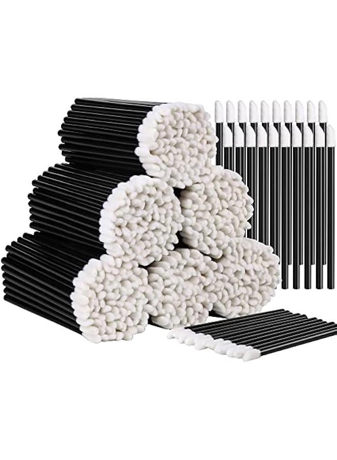 Arabest 600 Pcs Disposable Lip wands Lip Applicators Disposable, Lipstick Testers Wands Lint Free Applicators for Makeup Lip Brushes Wands Makeup Beauty Tool Black  - Image 1