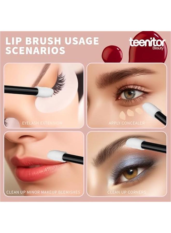 Arabest 600 Pcs Disposable Lip wands Lip Applicators Disposable, Lipstick Testers Wands Lint Free Applicators for Makeup Lip Brushes Wands Makeup Beauty Tool Black  - Image 5