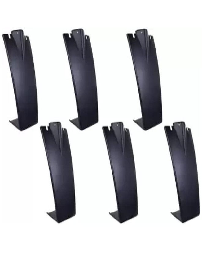 Arah Black Necklace Earring Plastic Display Stand For Jewelry Holder (Combo Pack Of 6) - Image 1