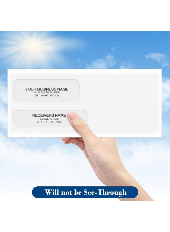 ValBox 500 Count 9 Self Seal Security Envelopes 37/8X87/8" Double Window Envelopes For Quickbooks Invoices Business Statements And Legal Documents - Image 4