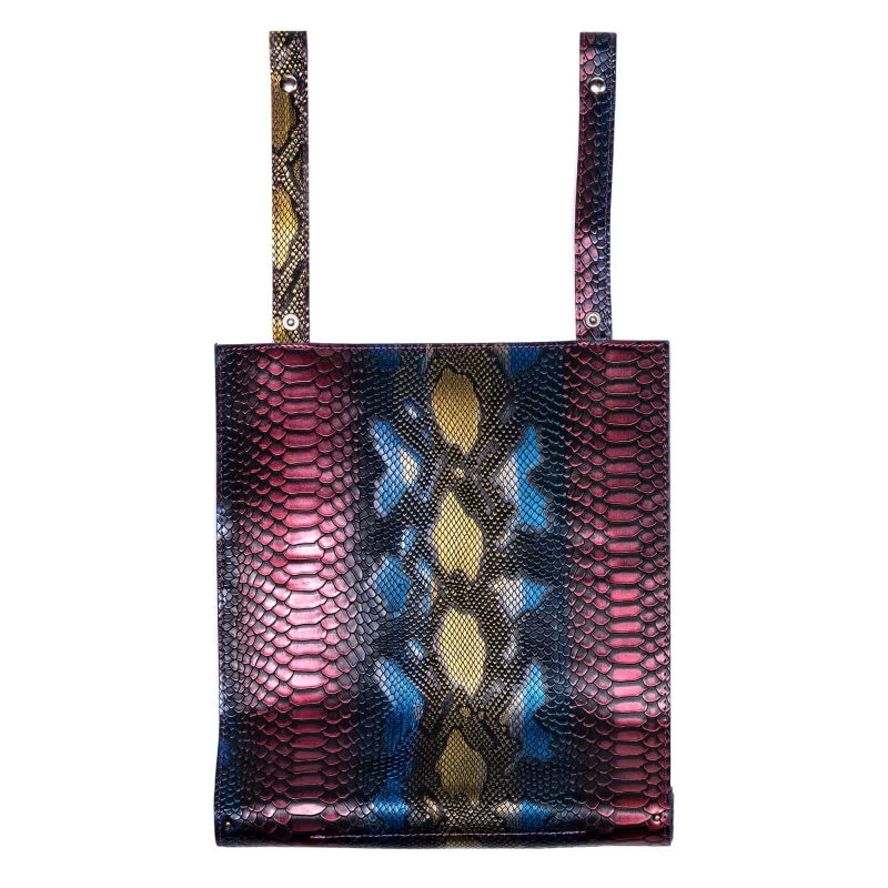 Cusdie 2 in 1 Dice Rolling Mat & Zippered Dice Holder DIce Tray- Compatible with DND Polyhedral Dice (Colorful Dragon Scale) - Image 2