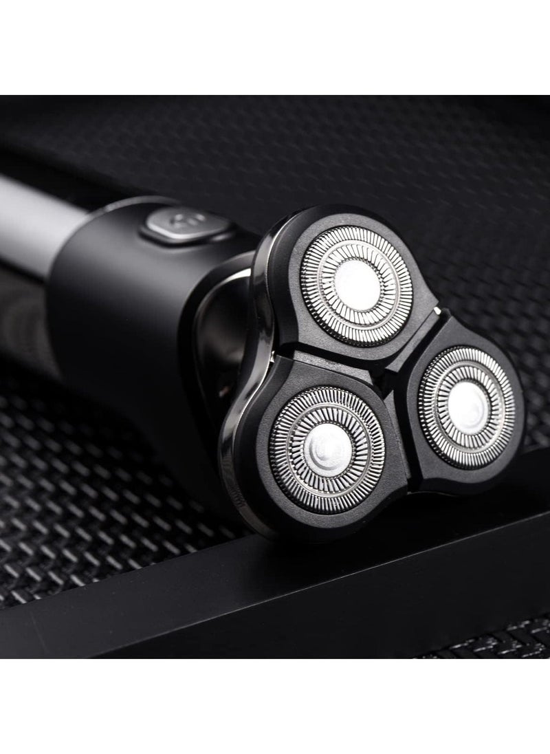 Denx Electric Razor For Men Rechargeable Portable Shaver Rotary With Usb Cordless Face Shaver Grooming Kit For Shaving Dx1368 - Image 4