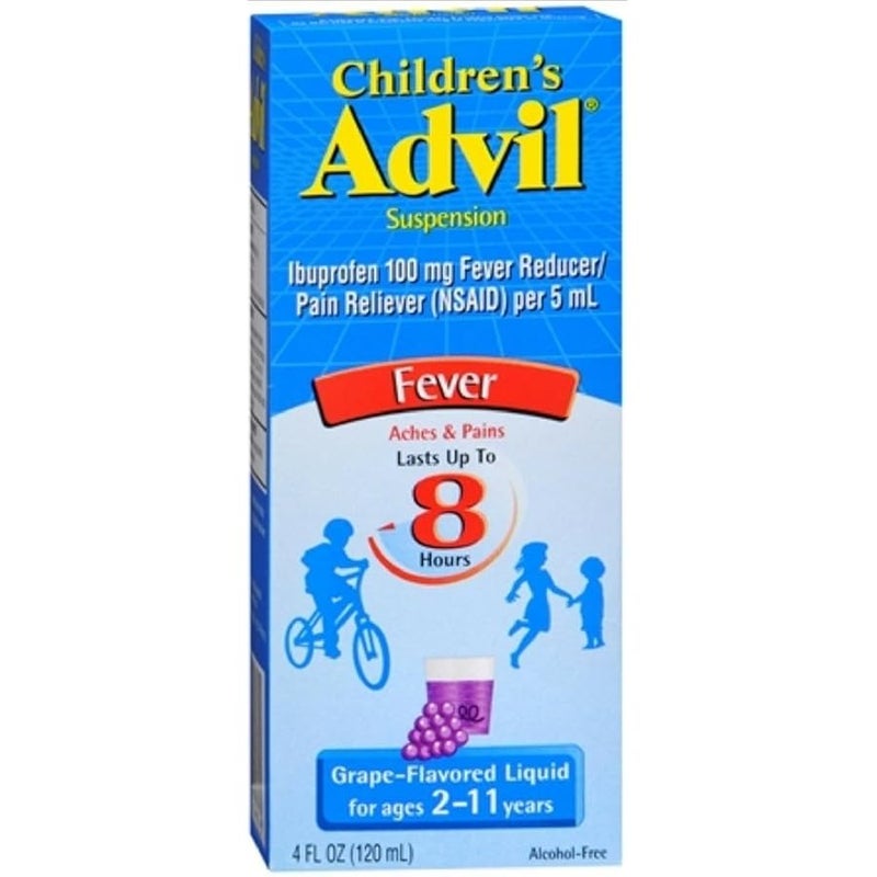 Advil Children's Suspension, Grape 4 oz (Pack of 4) - Image 1