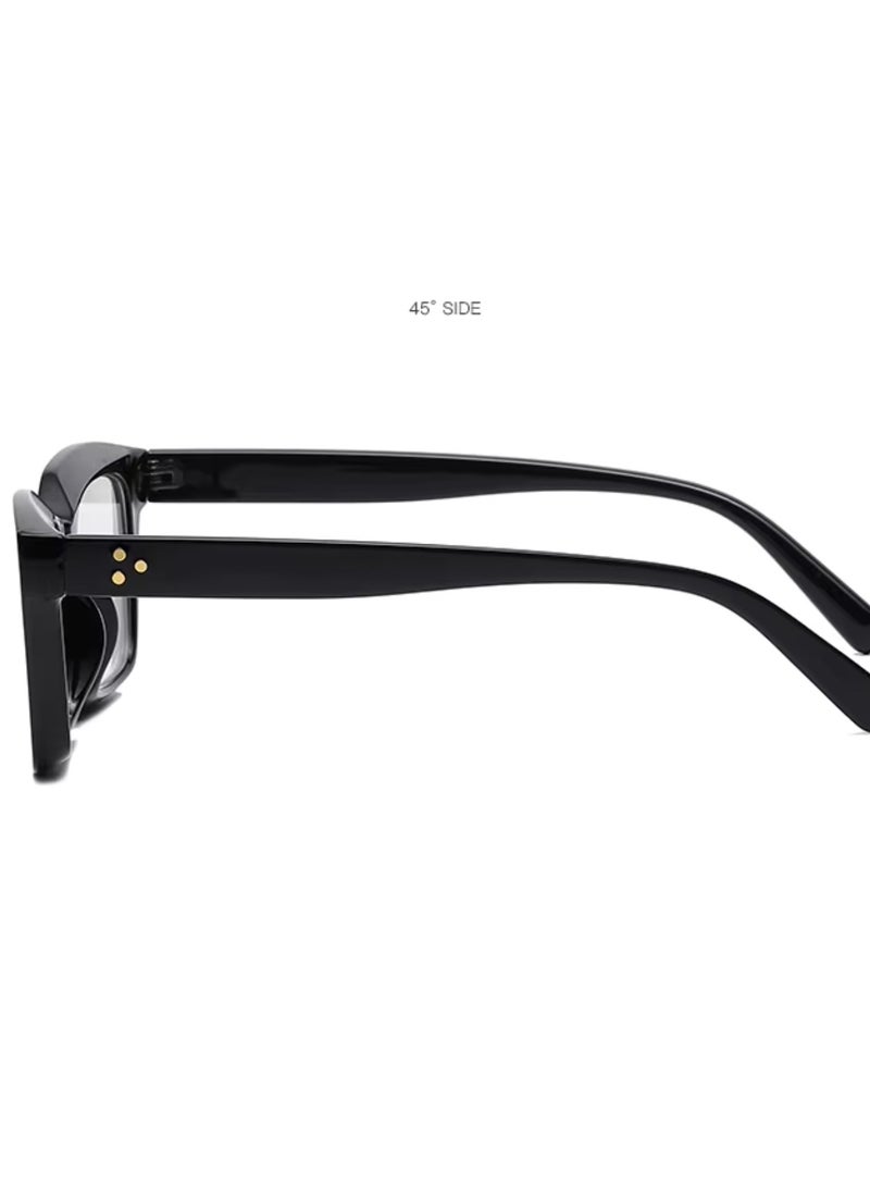 بوما للبصريات +1.00 نظارات القراءة للرجال والنساء، نظارات قراءه طبيه مكبرة لتصحيح ضعف النظر  مع تقدم العمر ،لون الإطار جريء عدسات مضادة للتعب والضوء الأزرق، تصميم خفيف الوزن ،حمايه شاشة كمبيوتر  وحجب الضوء الأزرق ورؤية واضحة للقراءة - Image 3