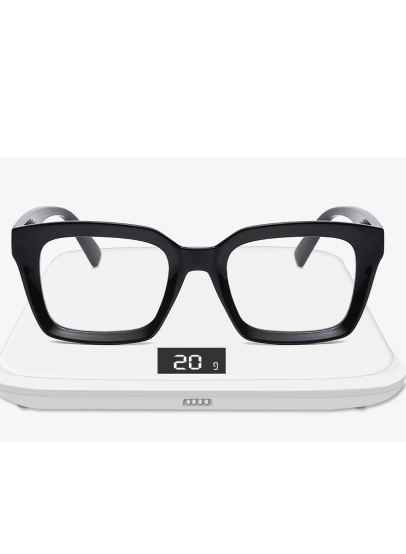 بوما للبصريات +1.00 نظارات القراءة للرجال والنساء، نظارات قراءه طبيه مكبرة لتصحيح ضعف النظر  مع تقدم العمر ،لون الإطار جريء عدسات مضادة للتعب والضوء الأزرق، تصميم خفيف الوزن ،حمايه شاشة كمبيوتر  وحجب الضوء الأزرق ورؤية واضحة للقراءة - Image 2