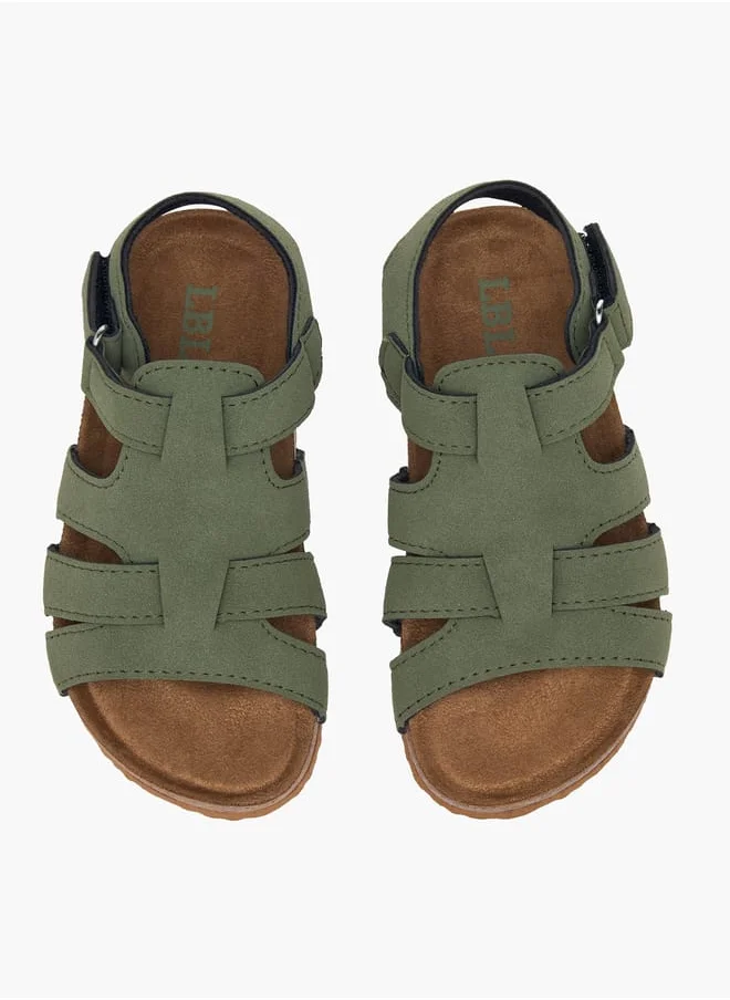 LBL by Shoexpress Boys Strappy Sandals With Hook And Loop Closure