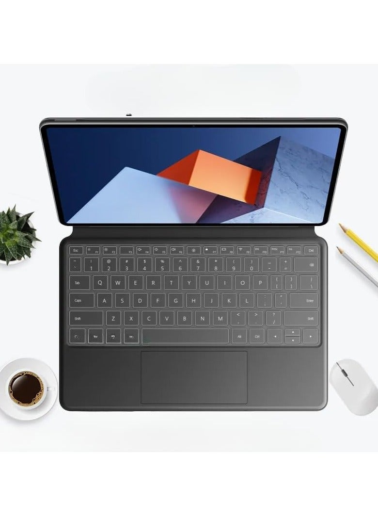 General 4-Piece Keyboard Film Compatible with Huawei MateBook E 2023 12.6-inch DRR-W76 Silicone TPU Laptop Keyboard Protective Case Skin Cover for Matebook E 2023  - Image 5