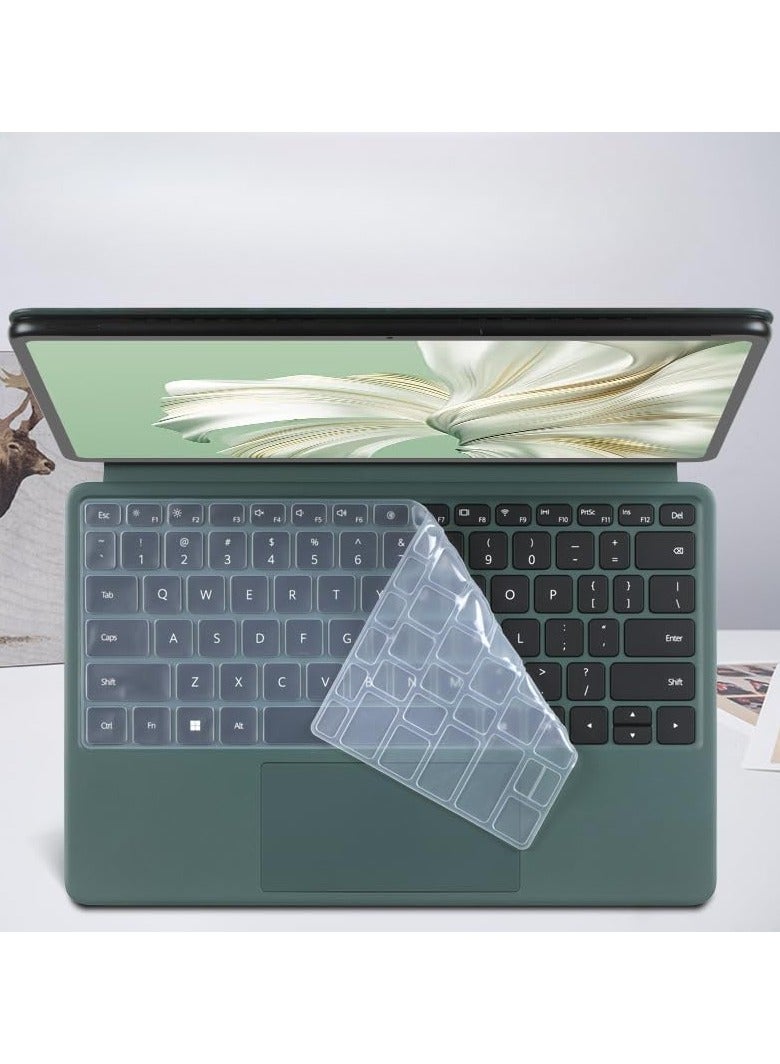 General 4-Piece Keyboard Film Compatible with Huawei MateBook E 2023 12.6-inch DRR-W76 Silicone TPU Laptop Keyboard Protective Case Skin Cover for Matebook E 2023  - Image 1