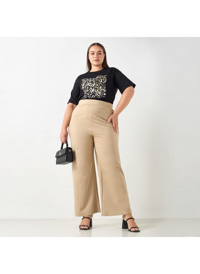 Ulla Popken Plus Size Ulla Popken Animal Print T-shirt  - Image 2