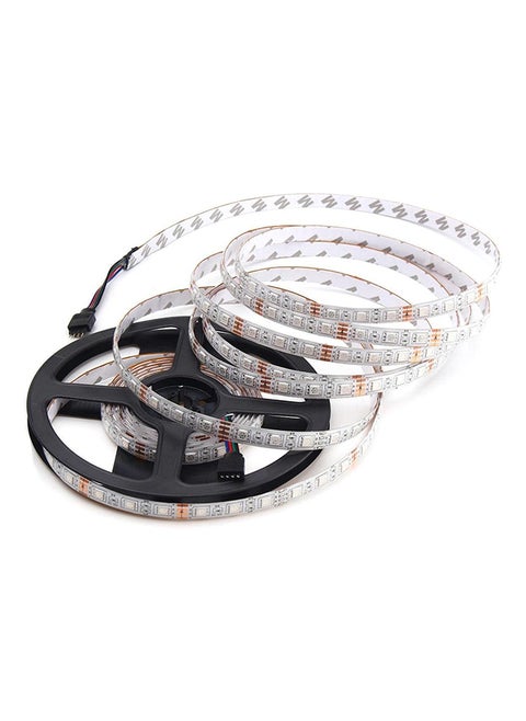 LED Strip Light Rgb 5050 5m 60 LED/m Waterproof With Remote Control And Power Adapter