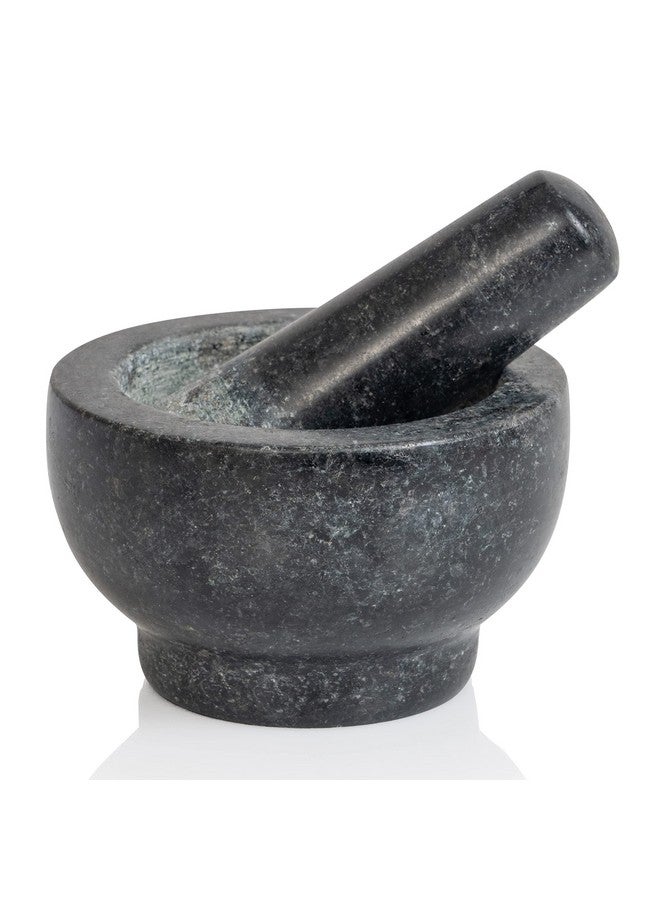 Maxam Maxam Mortar and Pestle Set - 5 Inch - Heavy Natural Granite Spice Grinder Bowl, Herb Crusher, Make Fresh Guacamole at Home  - Image 5