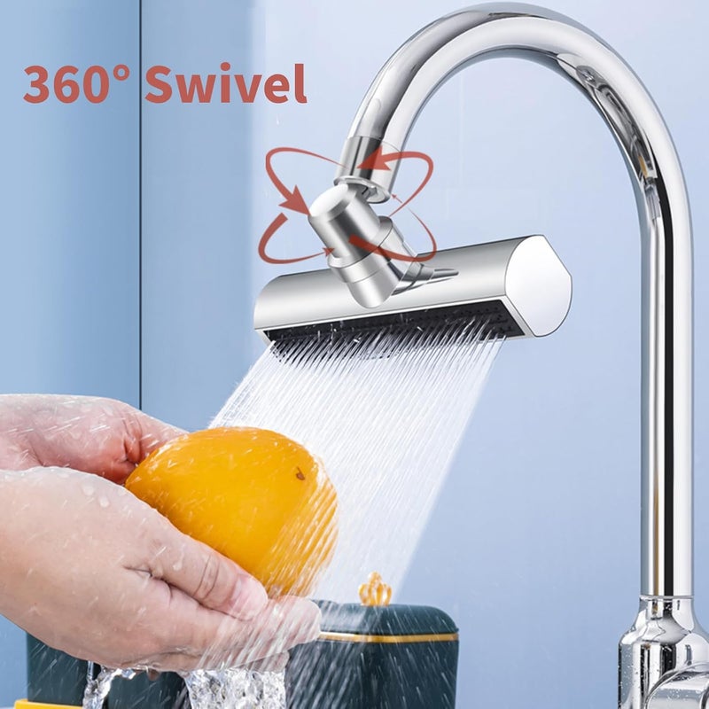 SIMSIN Kitchen Faucet Head Replacement, 3-Function Kitchen Faucet Sprayer Head , 360° Swivel Anti -Splash Faucet Spray Nozzle, M22 Female Thread Spray Head for Kitchen Faucet - Image 5
